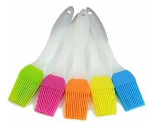 Pincel de silicone com cabo de acrílico - 16 cm - Cartela
